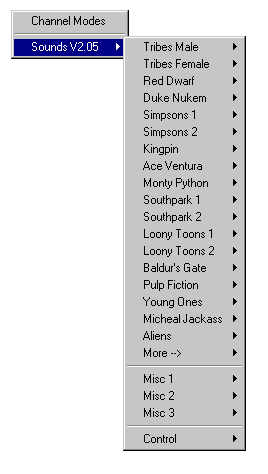 Mirc Sounds Menu